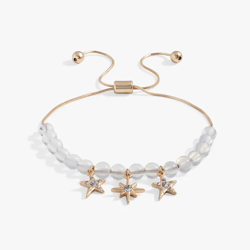 Star-Themed Multicharm Bolo Bracelet