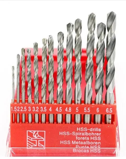 Starcraft 13-Piece HSS Drill Bit Set – 1.5mm to 6.5mm Metric Range