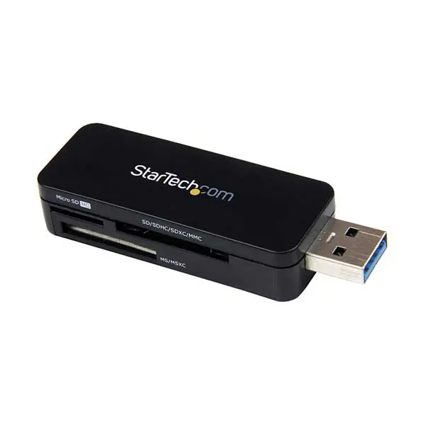 StarTech FCREADMICRO3 High-Speed USB 3.0 SD/microSD Card Reader with Dual-Slot Support