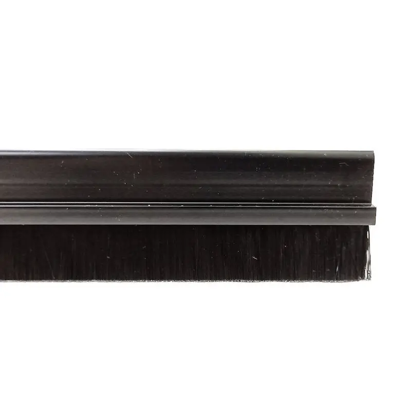 Steve & Leif Black Door Bottom Sweep Brush – 1-Meter Length for Draft Protection | Model DR-DSL-SL235