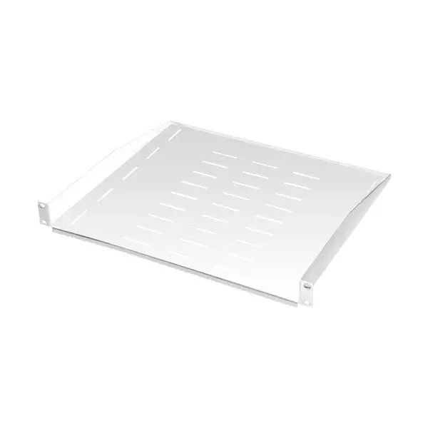 STV-CS 130W 1U White Cantilever Rack Console Shelf with Adjustable Positioning
