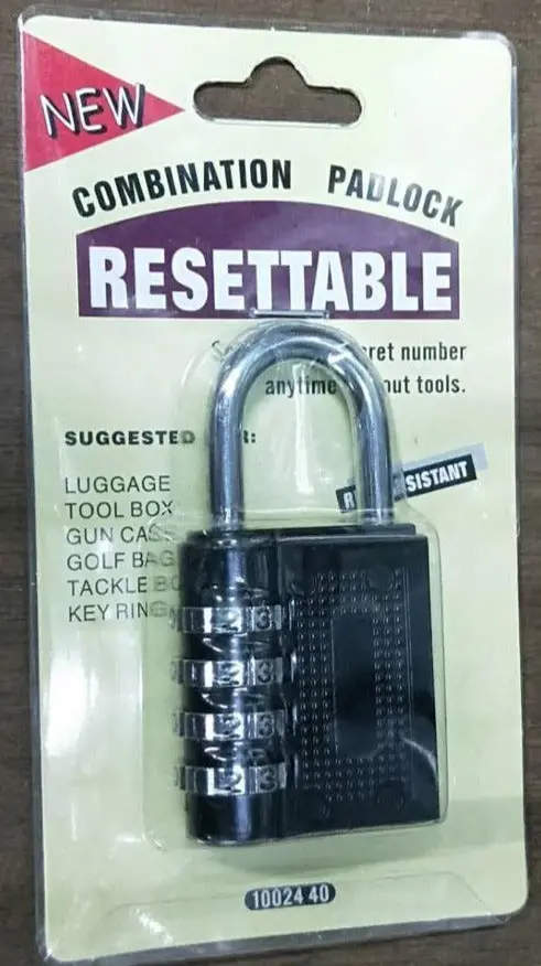 Super Action PL-R352 Resettable 40mm Combination Number Lock – Compact Profile