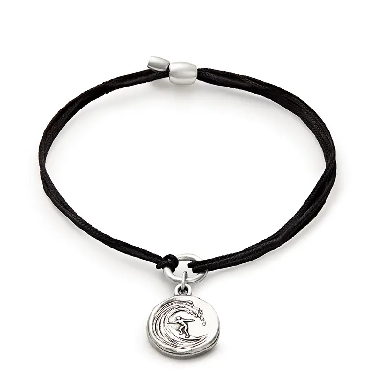 Surf-Inspired Adjustable Pull-Cord Bracelet