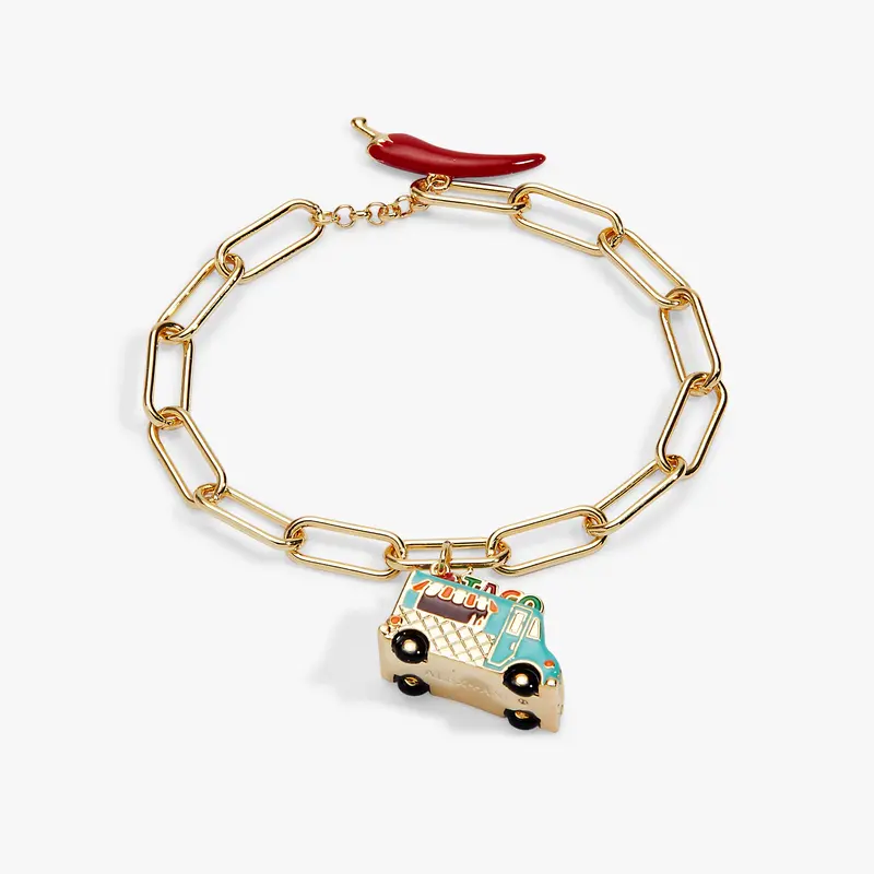 Taco Truck–Themed Toggle Bracelet for Food Lovers