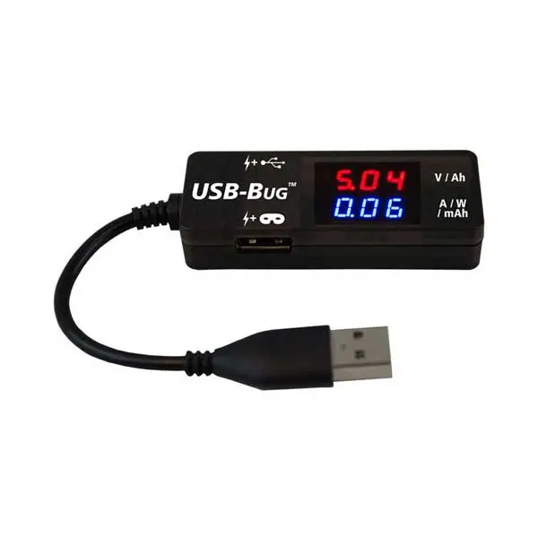 Triplett USB-BUG Dual-Port USB-A Power & Data Tester with Masking Function