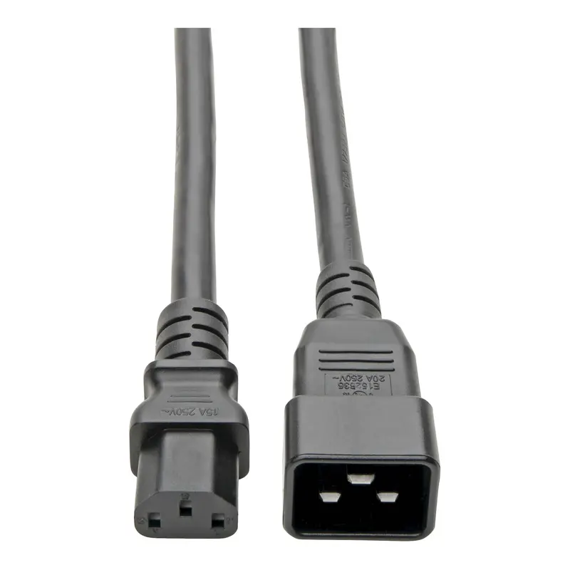 Tripp Lite Heavy-Duty 7ft C20 to C13 Power Cord – 14AWG, 15A, 100–250V