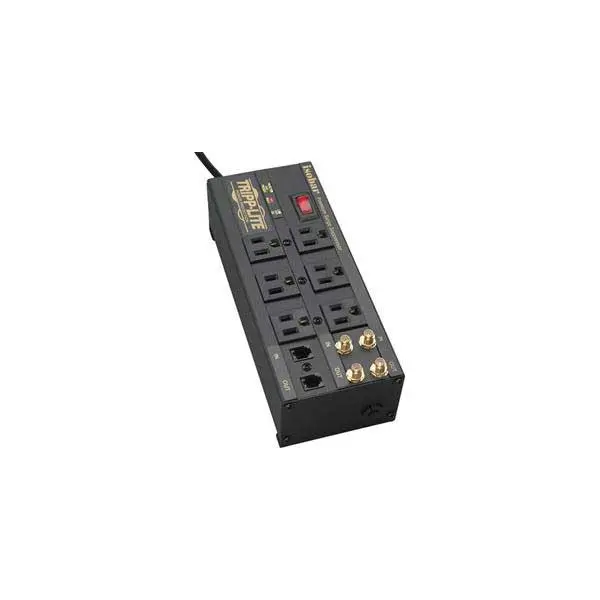 Tripp Lite Isobar Metal Surge Protector – 6 Outlets + Coax/RJ11, 6-Foot Cord, 2850 Joules
