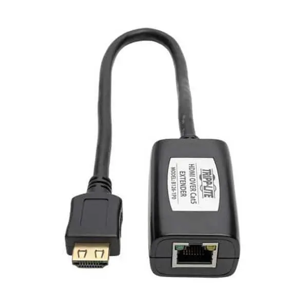 Tripp Lite Passive HDMI over Cat5 Extender – Supports 1080p @ 60Hz, Remote Transmitter/Receiver
