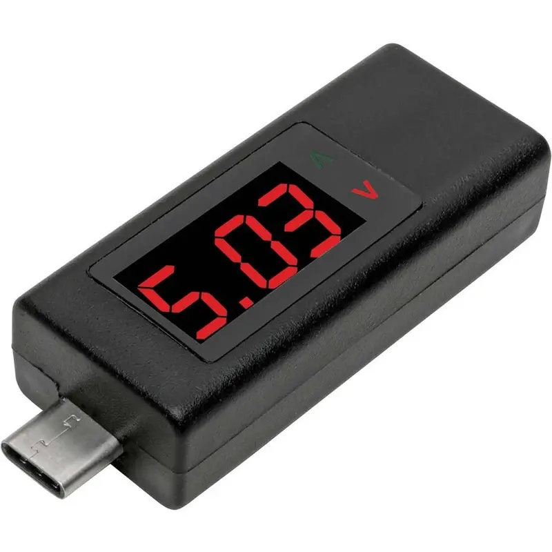 Tripp Lite T050-001-USB-C Voltage & Current Tester — LCD Display, USB-C Diagnostics Kit