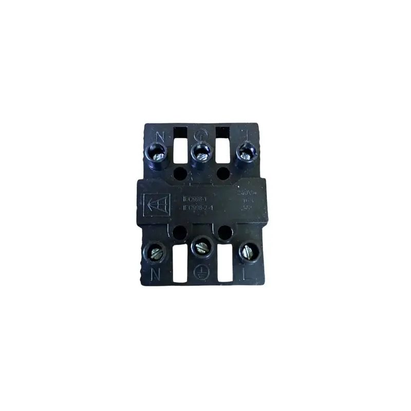 TS CONN-TS16A01 Black PVC 16A Electrical Connector – IP67-Rated for Indoor/Outdoor Wiring
