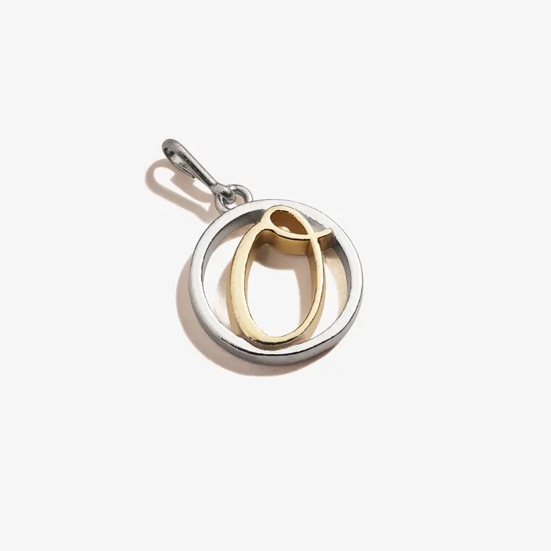 Two-Tone Initial O Charm – Mixed Metal Finish