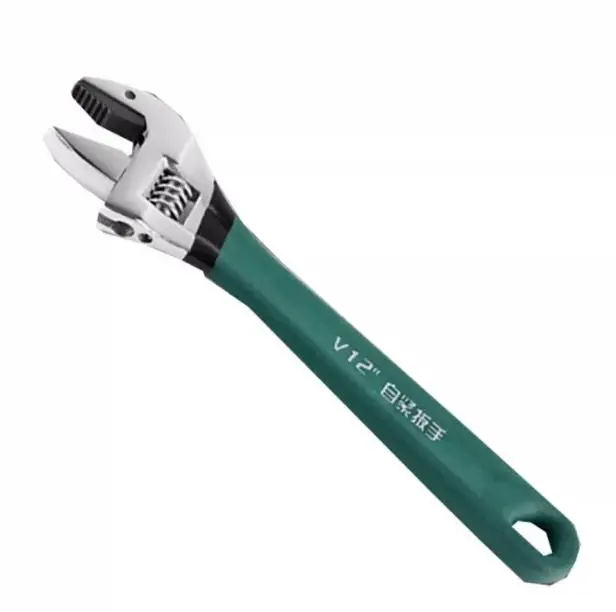 V-Series Gear-Enhanced Adjustable Wrench – 12-Inch Capacity with Precision Jaw (Model ADJ-V12)