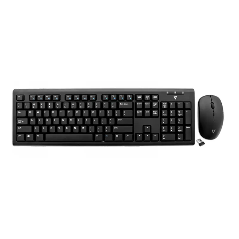 V7 CKW200US Wireless Keyboard and Mouse Combo – 2.4GHz Connectivity