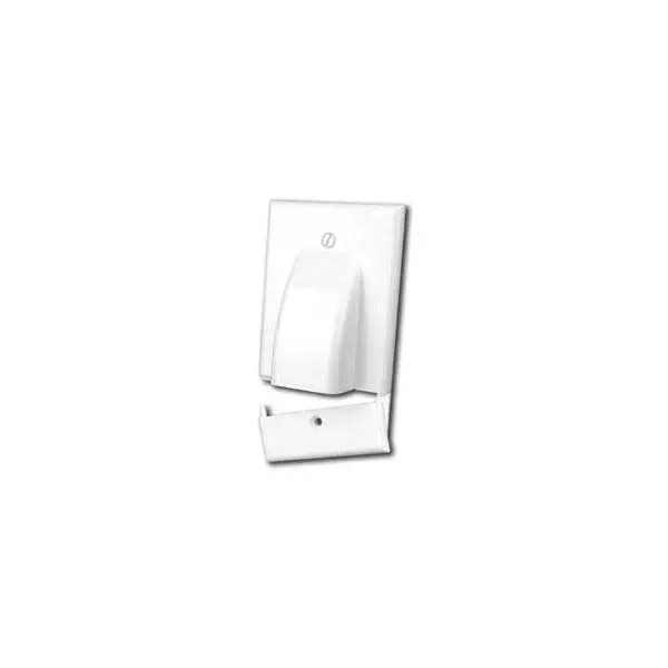 Vanco Hinged 2-Gang Bulk Cable Wall Plate – White