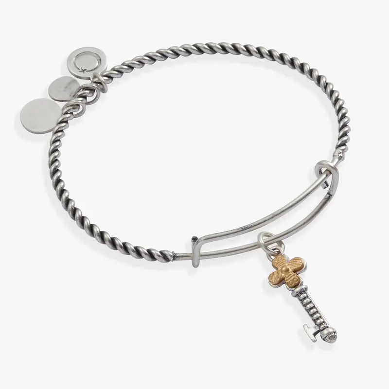 Vintage Key Charm Bangle