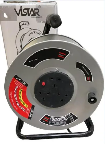 Vistar Steel-Rimmed Cable Reel – Heavy-Duty Rewind System (ECR-V)
