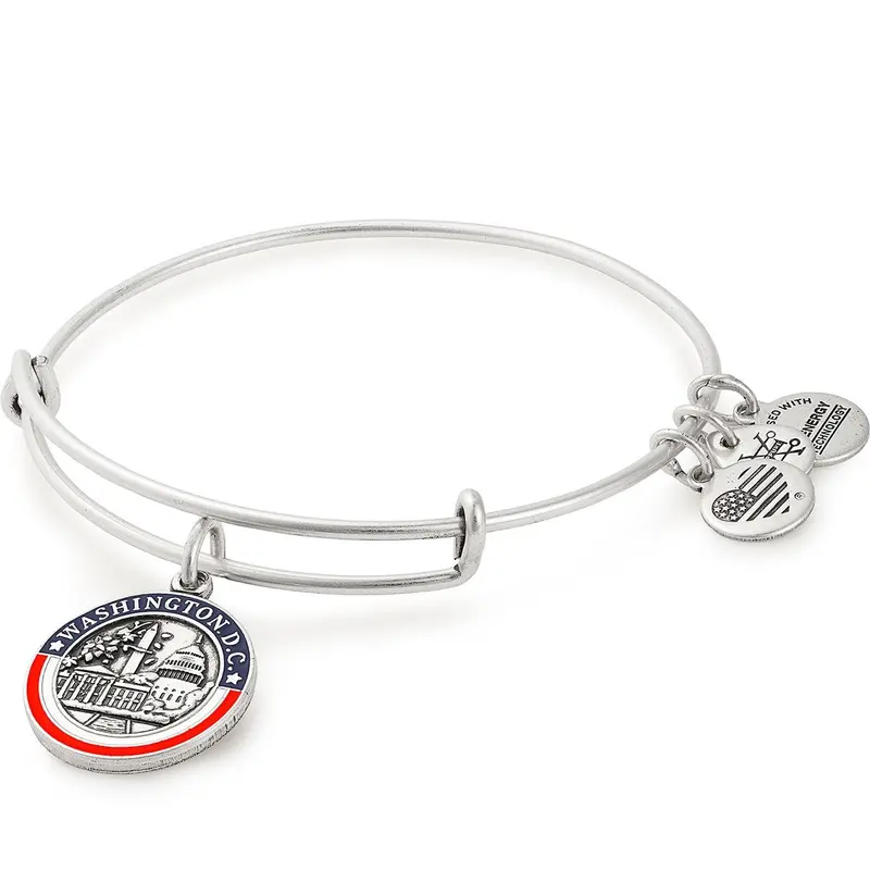 Washington D.C. Landmark Charm Bangle – Patriotic Travel Jewelry