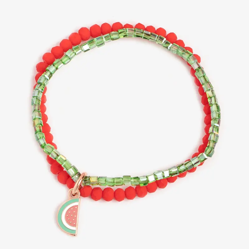 Watermelon-Themed Stretch Bracelet