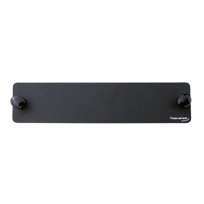 Wavenet FMBP Blank Fiber Adapter Panel – Rack-Mountable, Black Finish