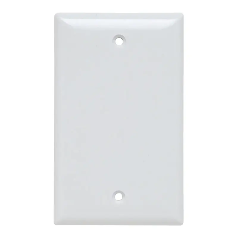 Wavenet FP00PWH White Single-Gang Blank Keystone Wallplate