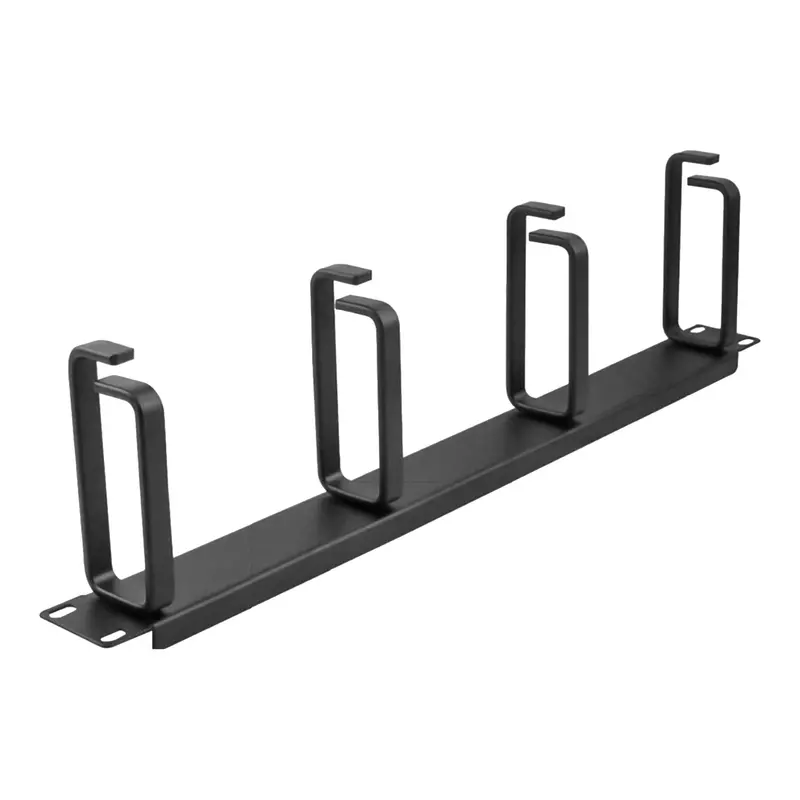 Wavenet HCM1902-4 2U Horizontal Cable Manager – Four-Ring, Single-Sided, Black