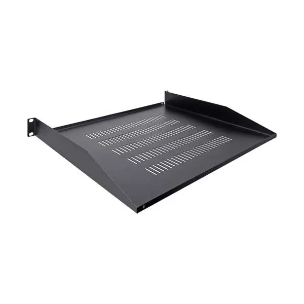 Wavenet SHELF-14-SSV-1U 1U Rack Shelf — 14-Inch Single-Sided Vented Design (50 lb Capacity)