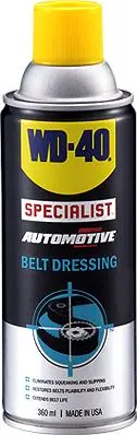 WD-40 Specialist Automotive Belt Dressing – Restores Flexibility & Shine, 360 mL | WD40-A-BD
