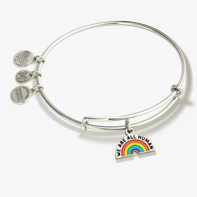 ‘We Are All Human’ Rainbow-Inspired Charm Bangle