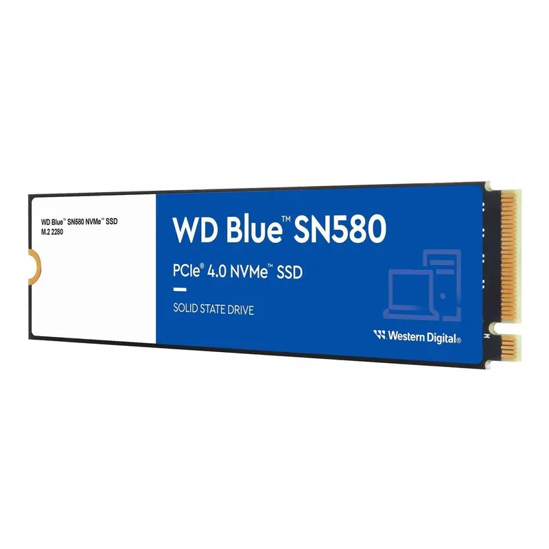 Western Digital WDS500G3B0E 500GB WD Blue SN580 M.2 NVMe PCIe Gen4 SSD – Balanced Speed and Value