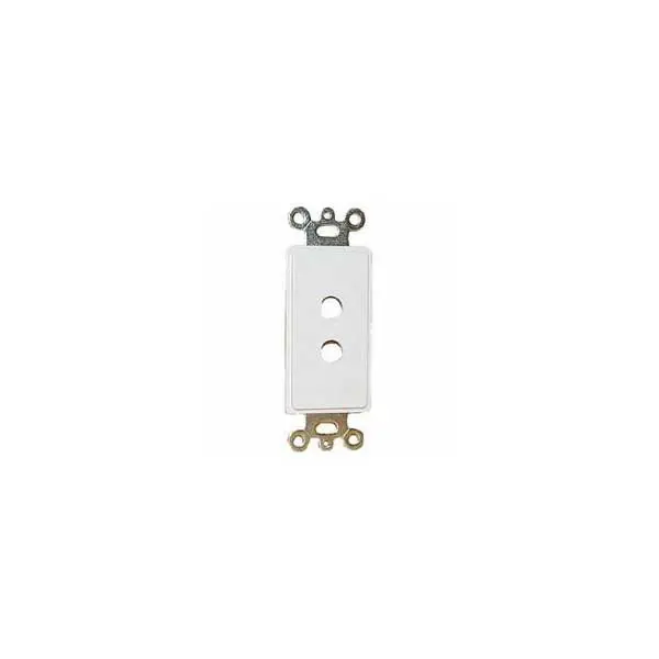 White Dual-Hole Designer Wall Plate Insert