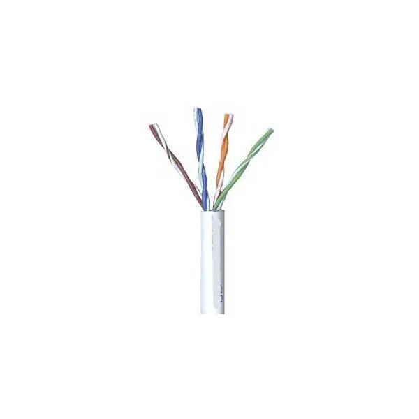 White Plenum Cat5e Cable (CMP) – 24 AWG, 4-Pair, 350 MHz, FR-PVC Jacket, Sold by the Foot