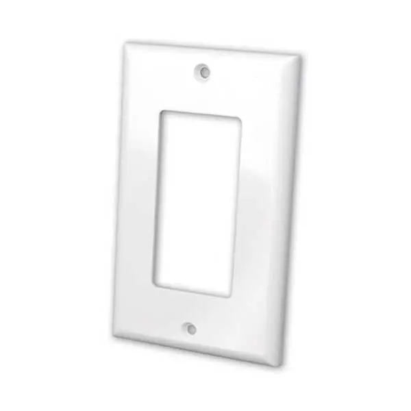 White Single-Gang Decorative Wall Plate Faceplates