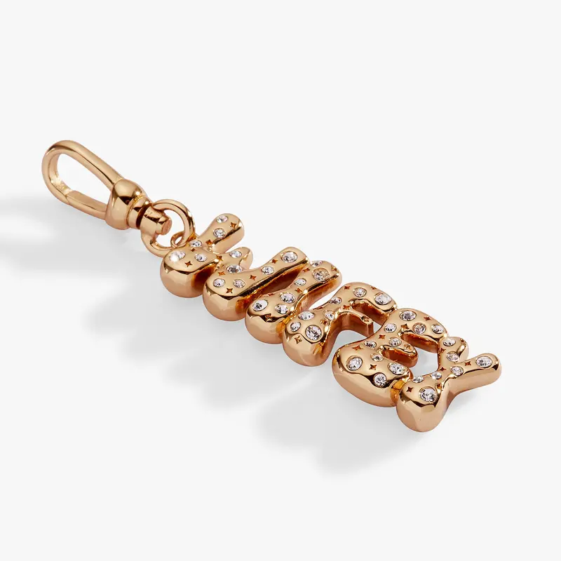 Wifey Bubble Crystal Clip Charm