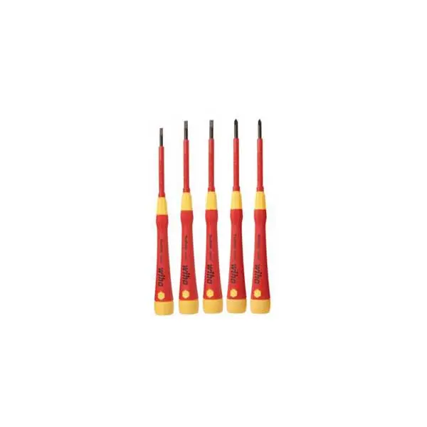 Wiha 5-Piece 1000V Insulated Precision Screwdriver Set for Electricians