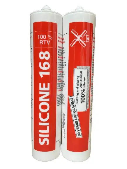 Windmill SIL-168 Silicone Sealant – Clear and White Multipurpose Construction Adhesive