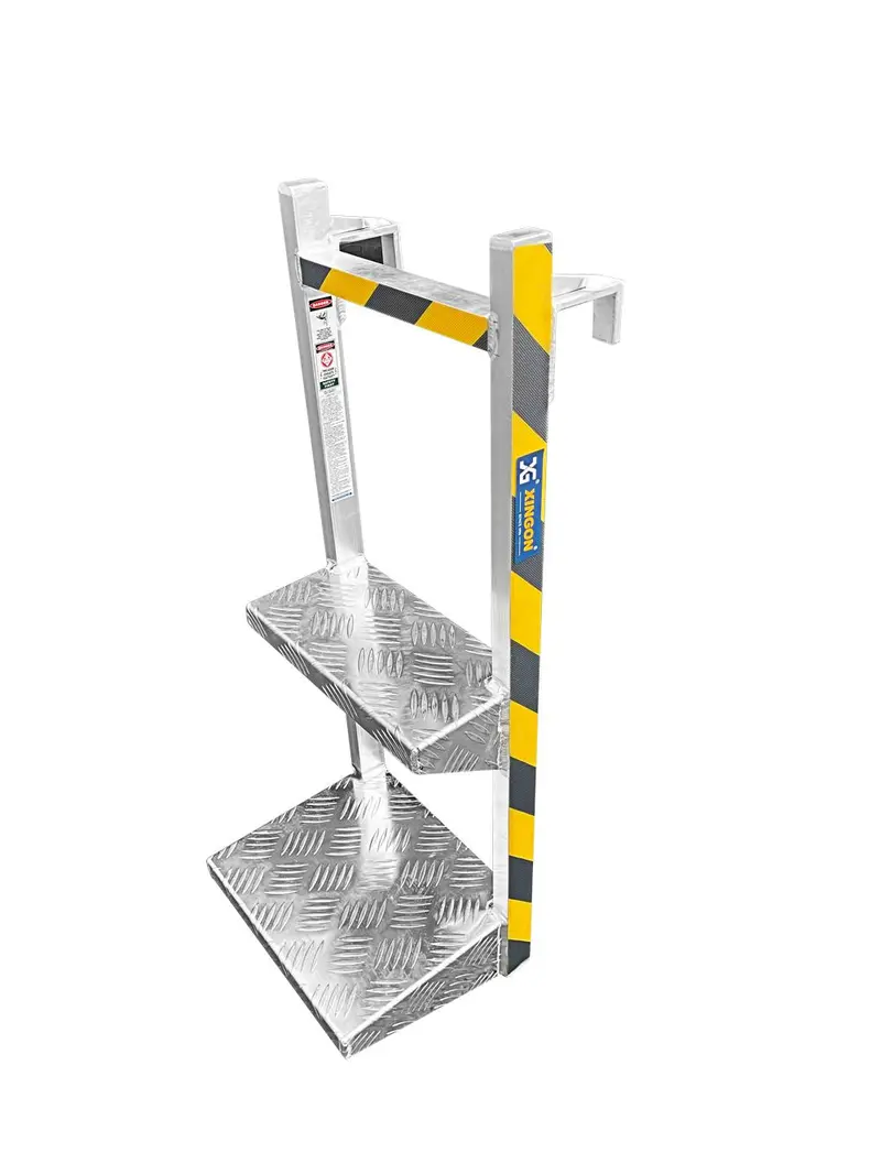 XG Aluminum 2-Step Lorry Boarding Ladder – Type A Compact Folding Design | L-XG256A