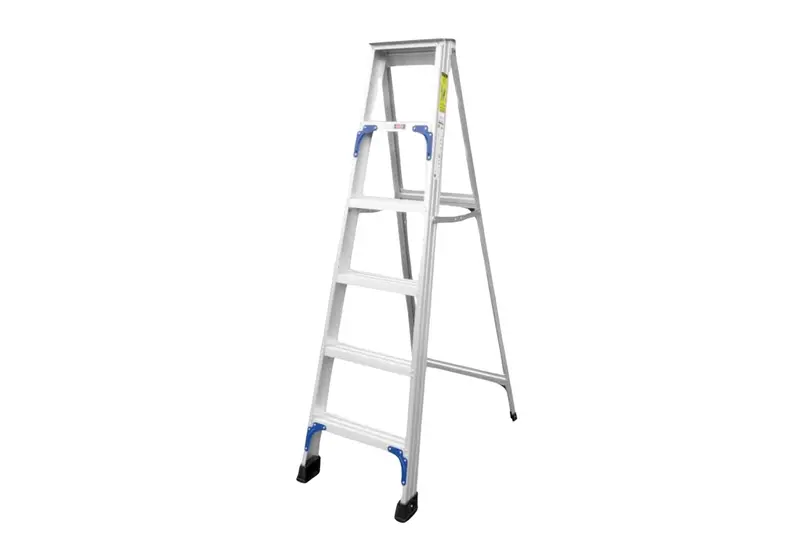 XG Aluminum A-Frame Ladder – Single-Sided, Adjustable Height from 5 to 12 Steps