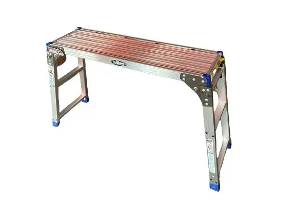 XG L-XG118S Height-Adjustable 2-Step Aluminum Platform Ladder