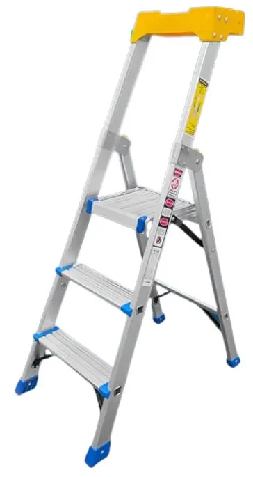 XG L-XG337A Aluminum Household Ladder – Lightweight, Multi-Compartment Tool Tray