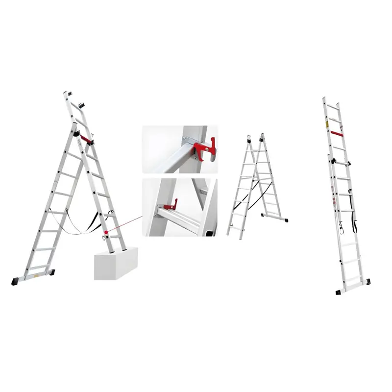 XG Multi-Position Staircase Ladder – 2×7 Step Aluminum Design (Model L-XG116A2-7)