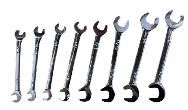 YH Combination Wrench Set – 8-Piece, Sizes 7/32″ to 7/16″
