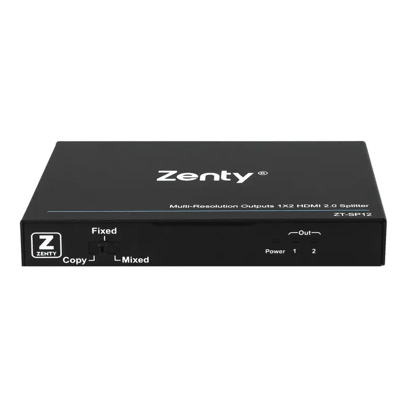Zenty ZT-124 HDMI Splitter – 1×2 Output, 4K UHD 60Hz Support