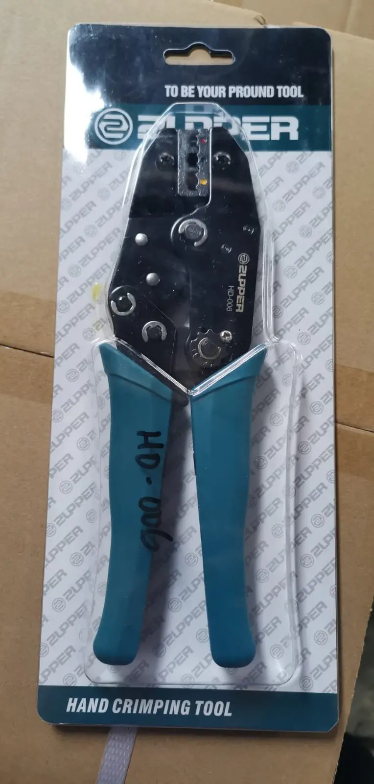 Zupper HD-006 Quad-Point Hand Crimper for 0.5–6 mm² Insulated Terminals