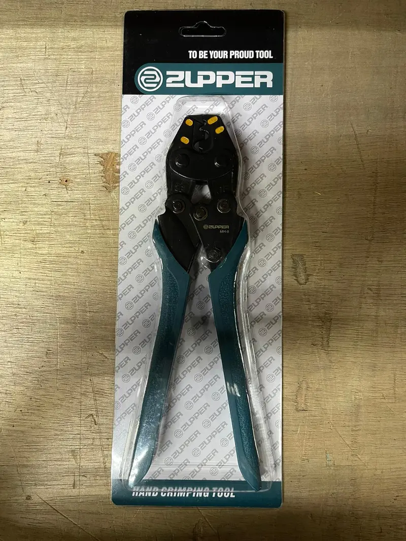 Zupper MH8 Hand Crimping Tool – Adjustable for 1.25–8 mm² Cables & Terminals