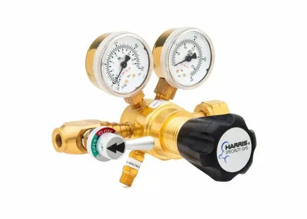 Harris 721125580E1 Two-Stage Ultra-High-Purity Brass Regulator – Model 721-125-580-E-1 1