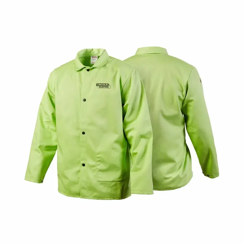 Lincoln K4689-L Flame-Resistant Lime Welding Jacket – Large Size 1